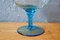 Copa de vidrio transparente y azul de dos tonos de Empoli, años 70, Imagen 2