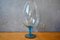 Copa de vidrio transparente y azul de dos tonos de Empoli, años 70, Imagen 1
