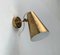 Mid-Century Finnish Model A4 Wall Lamp in Brass by Paavo Tynell for Idman, 1950s 5