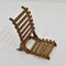 Small Folding Beach Chair in Beech Wood, 1950 1