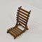 Small Folding Beach Chair in Beech Wood, 1950 3