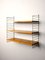 Swedish Shelving Unit in Pine and Metal, 1960s 4