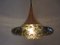 Vintage Deckenlampe aus Dunkelgrünem Glas & Kupfer von Doria Leuchten, 1960er 2