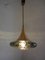 Vintage Deckenlampe aus Dunkelgrünem Glas & Kupfer von Doria Leuchten, 1960er 5