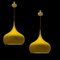 Mid-Century Italian Yellow Pendants, 1970s, Set of 2 11