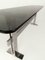 Chrome Metal & Smoke Glass Console Table attributed to Vittorio Introini for Saporiti Italia, 1970s 11