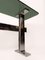 Chrome Metal & Smoke Glass Console Table attributed to Vittorio Introini for Saporiti Italia, 1970s 9