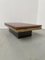 Elm and Brass Coffee Table from Roche Bobois, 1970s 39