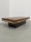 Elm and Brass Coffee Table from Roche Bobois, 1970s 31