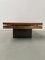 Elm and Brass Coffee Table from Roche Bobois, 1970s 34