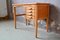 Schweizer Vintage Schreibtisch aus Holz 6