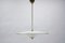 Mid-Century Modern Hanging Lamp in Glass and Brass, 1950s 8