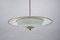 Mid-Century Modern Hanging Lamp in Glass and Brass, 1950s 9