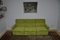 Modulares Sofa aus grünem Cord, 1970er, 3er Set 4