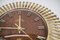 Mid-Century Modern German Brass Sunburst Wall Clock by Meister Anker, 1960s 6