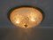 Ceiling Light in Brass and Ice Glass from Schröder & Co, 1970s 4