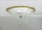 Ceiling Light in Brass and Ice Glass from Schröder & Co, 1970s 2