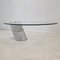 K1000 Glass and Carrara Marble Coffee Table by Eric Schmitt for Ronald Schmitt, 1975 2