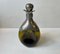 Antique Art Nouveau Danish Decanter in Green Glass and Pewter, 1910s 2