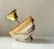 Danish Opaline Glass and Brass Ceiling Lamp 3