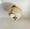 Danish Opaline Glass and Brass Ceiling Lamp, Image 5