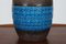 Lampada da tavolo grande in ceramica blu e marrone di Aldo Londi per Bitossi, Italia, anni '60, Immagine 4