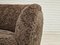 Poltrona relax vintage in pelle di pecora della Nuova Zelanda, Danimarca, anni '50, Immagine 2