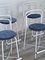 Metal and Fabric Stools, Set of 4, Image 3