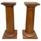 Large French Neoclassical Columns in Pine Wood, 1910, Set of 2 1
