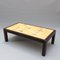 Table Basse Vintage avec Carrelage Motif Feuille par Roger Capron, France, 1970s 2