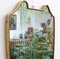 Mid-Century Italian Wall Mirror with Brass Frame, 1950s, Image 5