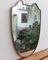 Mid-Century Italian Wall Mirror with Brass Frame, 1950s, Image 3