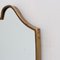 Mid-Century Italian Wall Mirror with Brass Frame, 1950s, Image 12