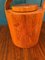 Large Danish Ice Bucket in Teak and Leather by Nissen, 1950s, Image 5