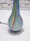 Bunte Murano Tischlampen aus Opalglas von Barbini, 1980er, 2er Set 10