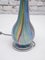 Lámparas de mesa de Murano opalino multicolor de Barbini, años 80. Juego de 2, Imagen 10