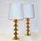 Vintage Brass Table Lamps attributed to Elit Ab, Sweden, 1960s, Set of 2 2