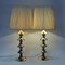 Vintage Brass Table Lamps attributed to Elit Ab, Sweden, 1960s, Set of 2 9