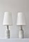 Moderne skandinavische Tischlampen aus Steingut von Desiree, Dänemark, 1960er, 2er Set 4