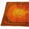 Modern Danish Orange and Yellow Wool Rya Rug, 1960s 2