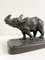 Escultura de rinoceronte de bronce atribuida a Antonio Amorgasti, 1928, Imagen 6