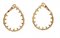 Moderne Ohrringe mit Diamanten und 18 Karat Gelbgold, 2 . Set 3