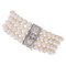 Pearls, Diamonds and Platinum Retro Bracelet, 1960s 1