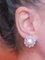Sapphires, Diamonds, Pealrs and 14 Karat White Gold Earrings, 1970s, Set of 2 5