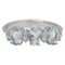 Aquamarine, Diamonds and 18 Karat White Gold Ring 1