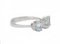 Aquamarine, Diamonds and 18 Karat White Gold Ring, Image 2