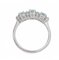 Aquamarine, Diamonds and 18 Karat White Gold Ring, Image 3