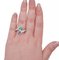 Emerald, Sapphire, Diamonds and 18 Karat White Gold Ring 5