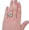 Emerald, Sapphire, Diamonds and 18 Karat White Gold Ring, Image 5