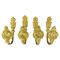 French Rococo Style Gilt Bronze Curtain Tiebacks or Curtain Holders, 1890s, Set of 4, Image 1